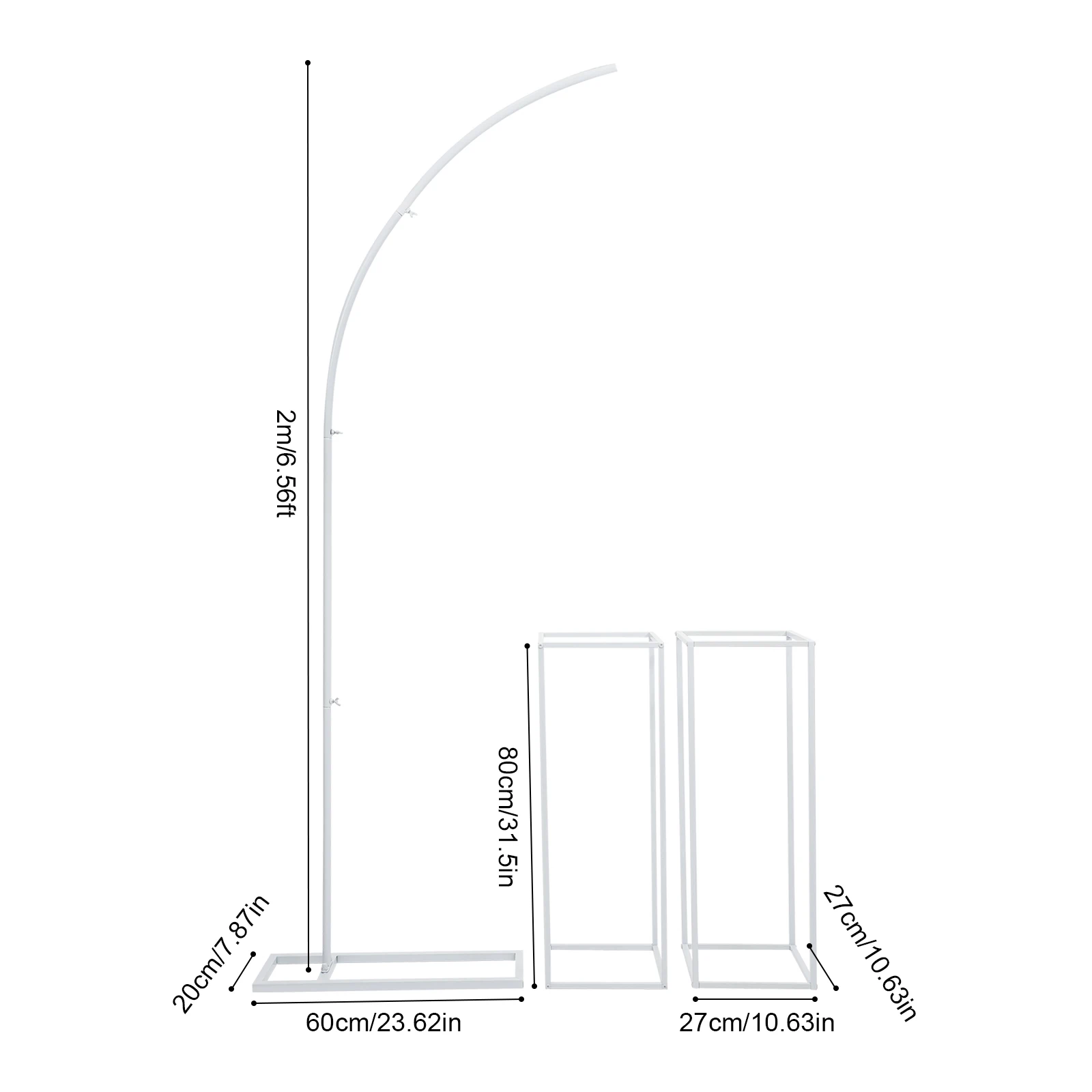 Imagem -05 - Ballon Arch Stand e Flower Stands Backdrop Stand para Festas Wedding Flower Stand