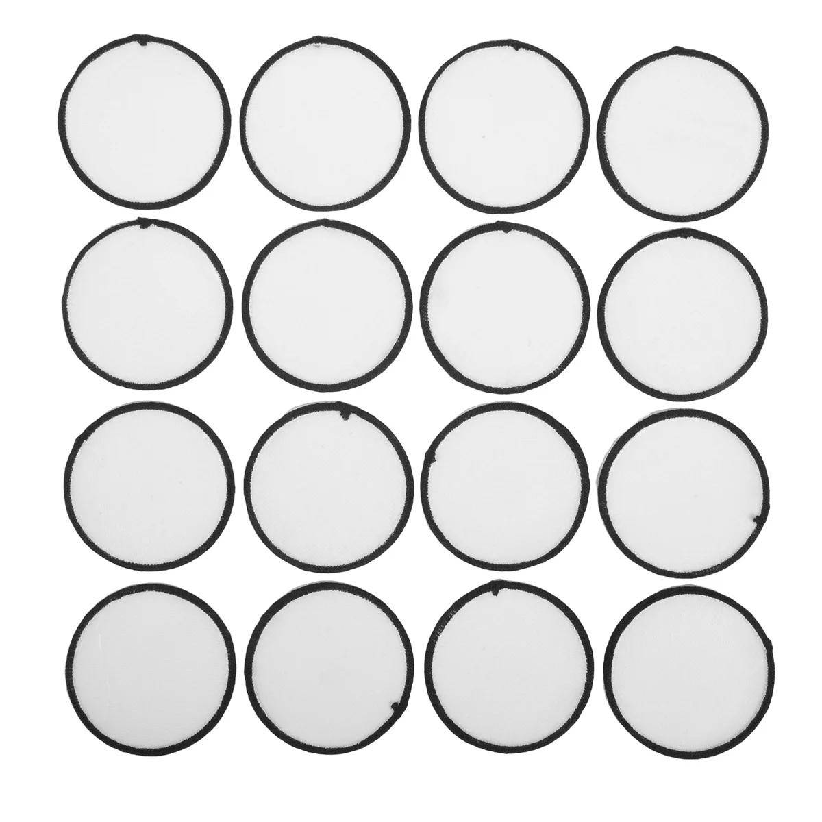 Activity 16 Pieces Sublimation Patch Blanks Quality Fabric Iron-on Circular Blank Patch for Clothes, Hats, Uniforms, Backpacks