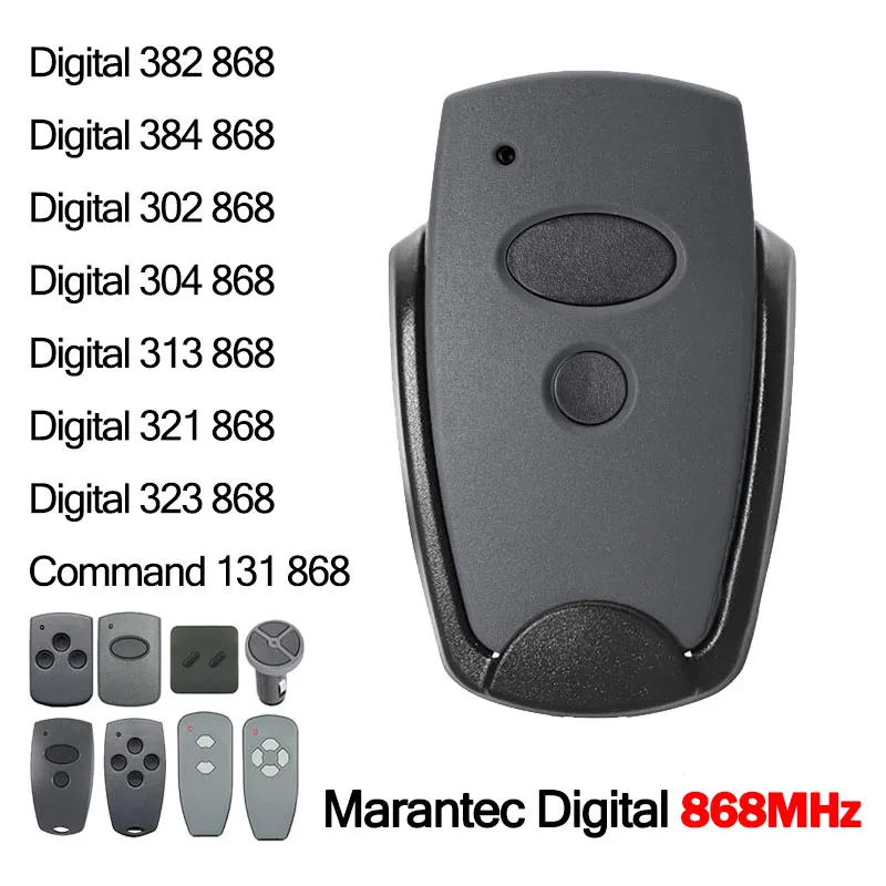 

MARANTEC 868MHz Digital 302 304 313 321 323 382 384 Command 131 868 Передатчик дистанционного управления гаражными воротами 868,3МГц Плавающий код