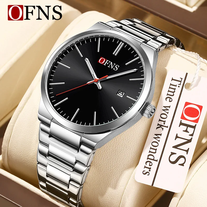 

2026 Classic Business Quartz Wristwatch, Waterproof Luminous Date Display Watch, Slim Steel Band Watch for Men and Women