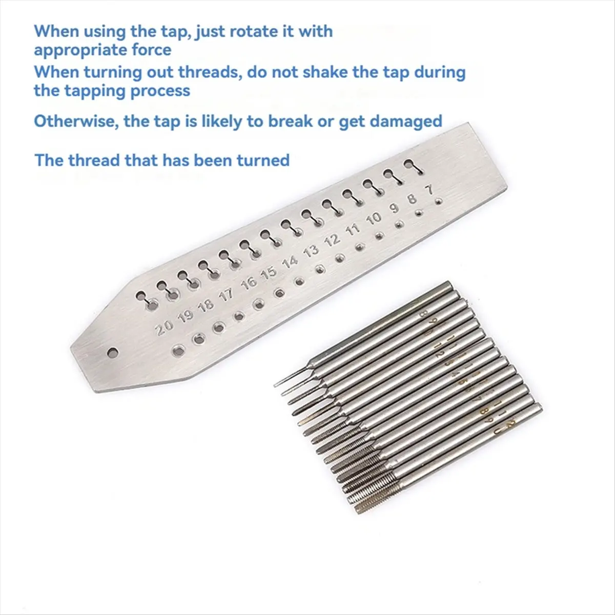 Watch Tap & Die Set,14 Taps Screwplate 0.7mm 2mm ,Micro Screw Thread Cutting Tools for Watch Plate& Arbor Repair