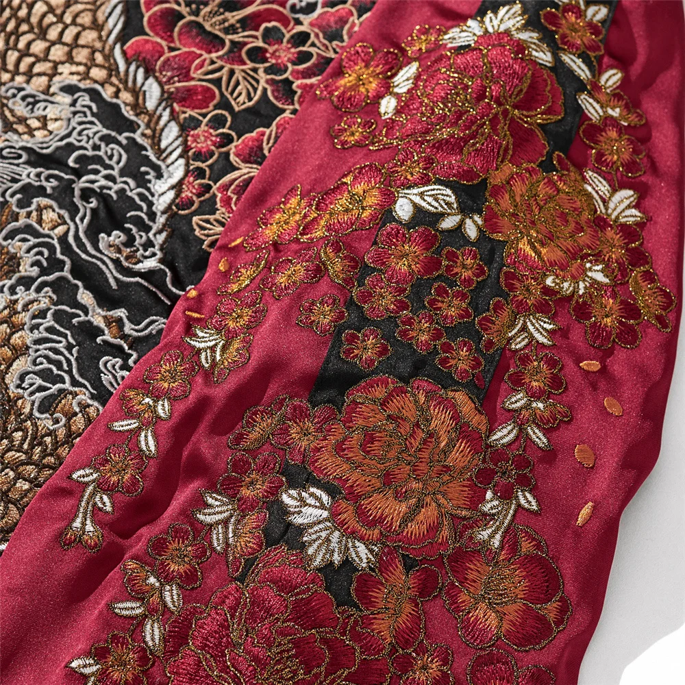 High Quality YOKOSUKA Chinese Style Dragon Embroidered Jacket Japanese Men Women Couple Boy Baseball Streetwear Harajuku Tops