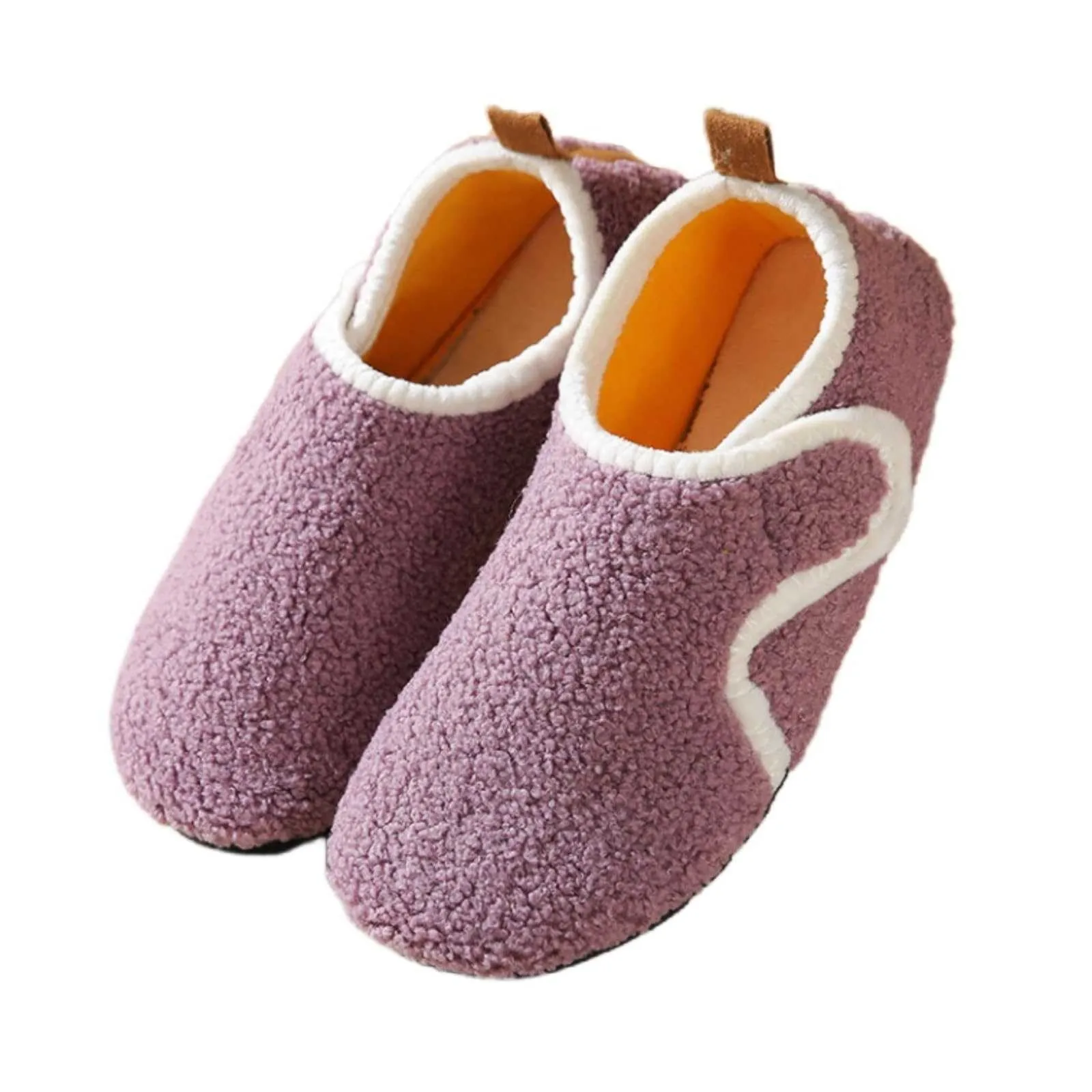 Fuzzy House Slippers For Women Men Indoor Closed Back Lightweight Cozy Cat Slipper Socks for Women Women's Slippers Memory Foam