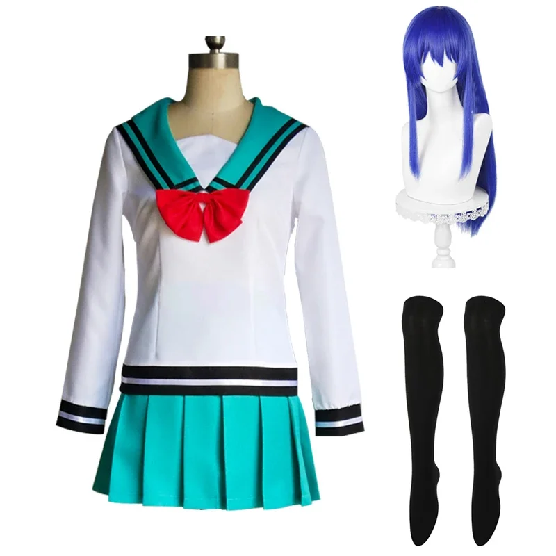 《Customized》 Anime The Disastrous Life of Saiki K. Teruhashi Kokomi Cosplay Costume Sailor Uniform Dress Halloween