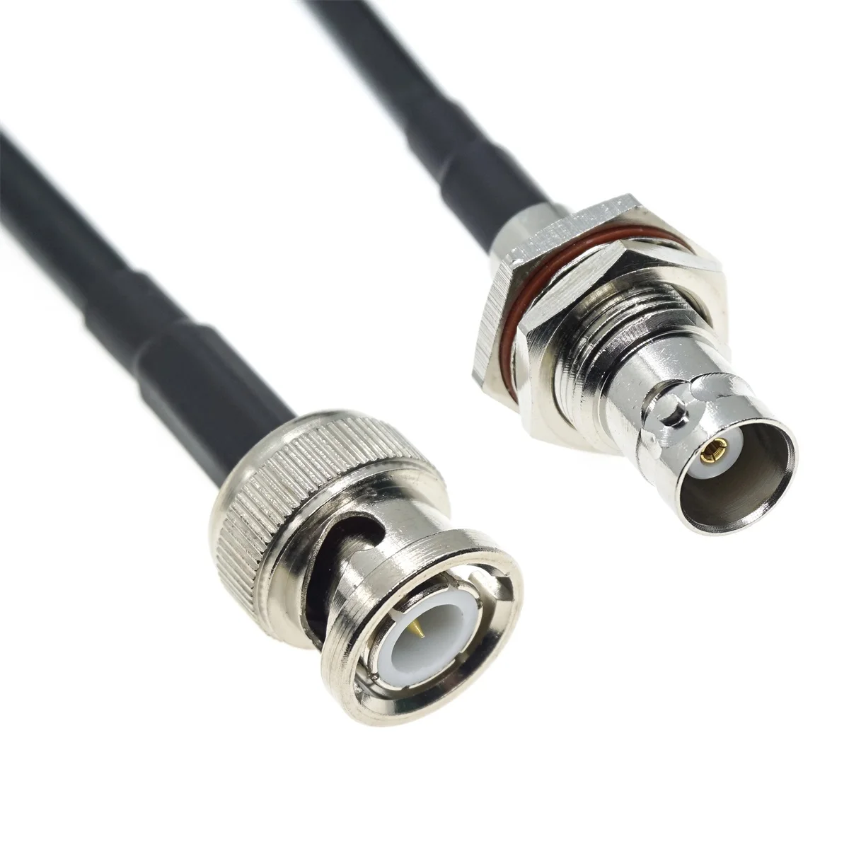 RG58 BNC Male Female to BNC Male Female Jack Plug Right Angle Connector RF Coax Coaxial Cable Wire Pigtail Jumper Extension cord