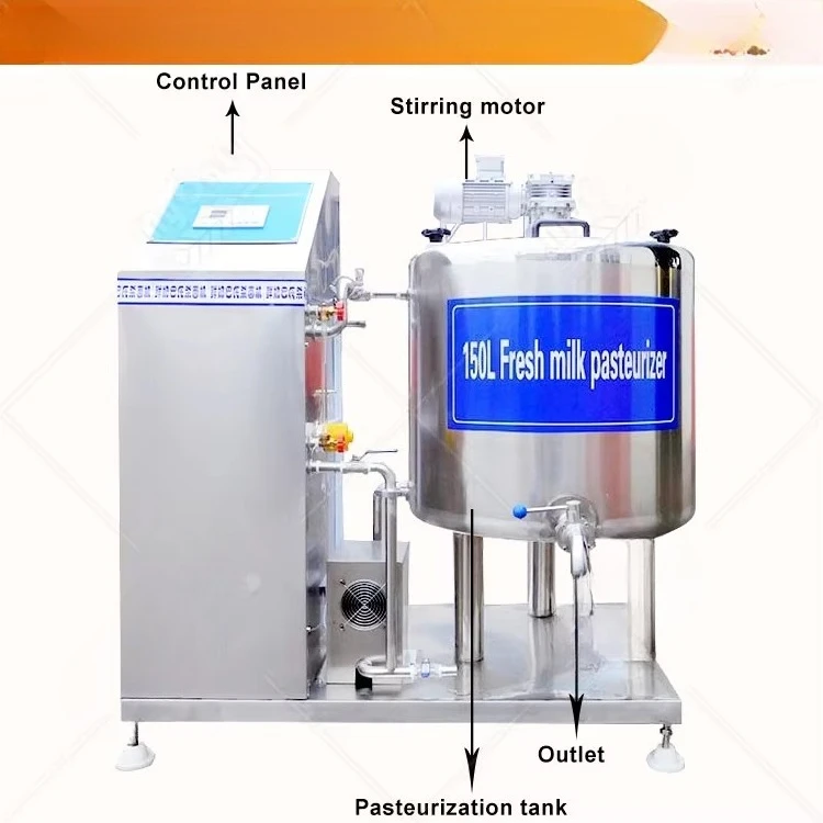 MY Stainless Steel 50l 100l Pasteurizer Yogurt Making Machine Small Scale Milk Tank