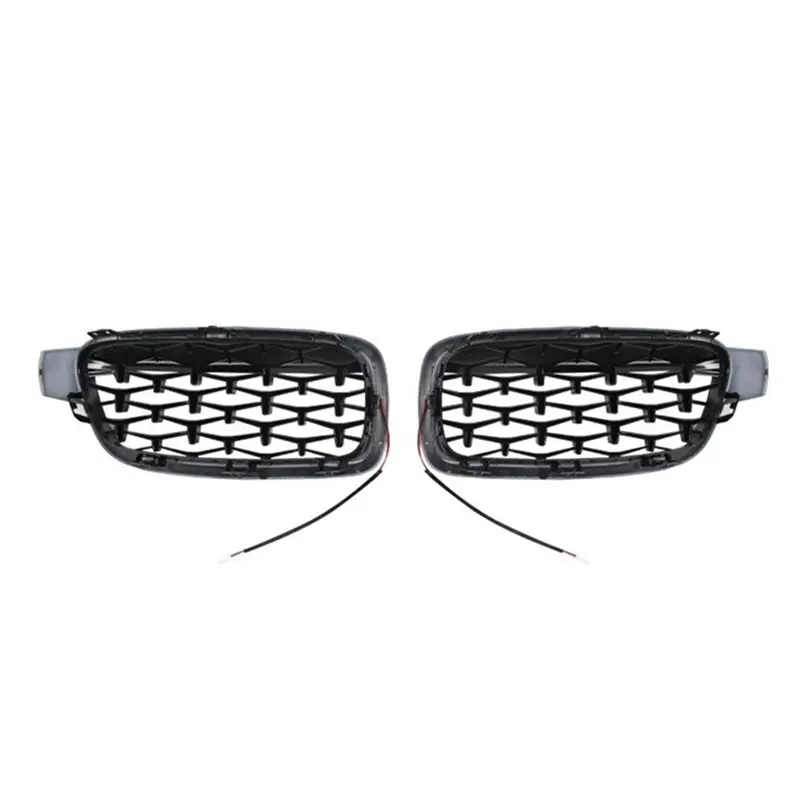 

Front Bumper LED Diamond Grille For BMW 3 Series F30 F35 2013-2019 Racing Sport Kidney Grill Car Accessories