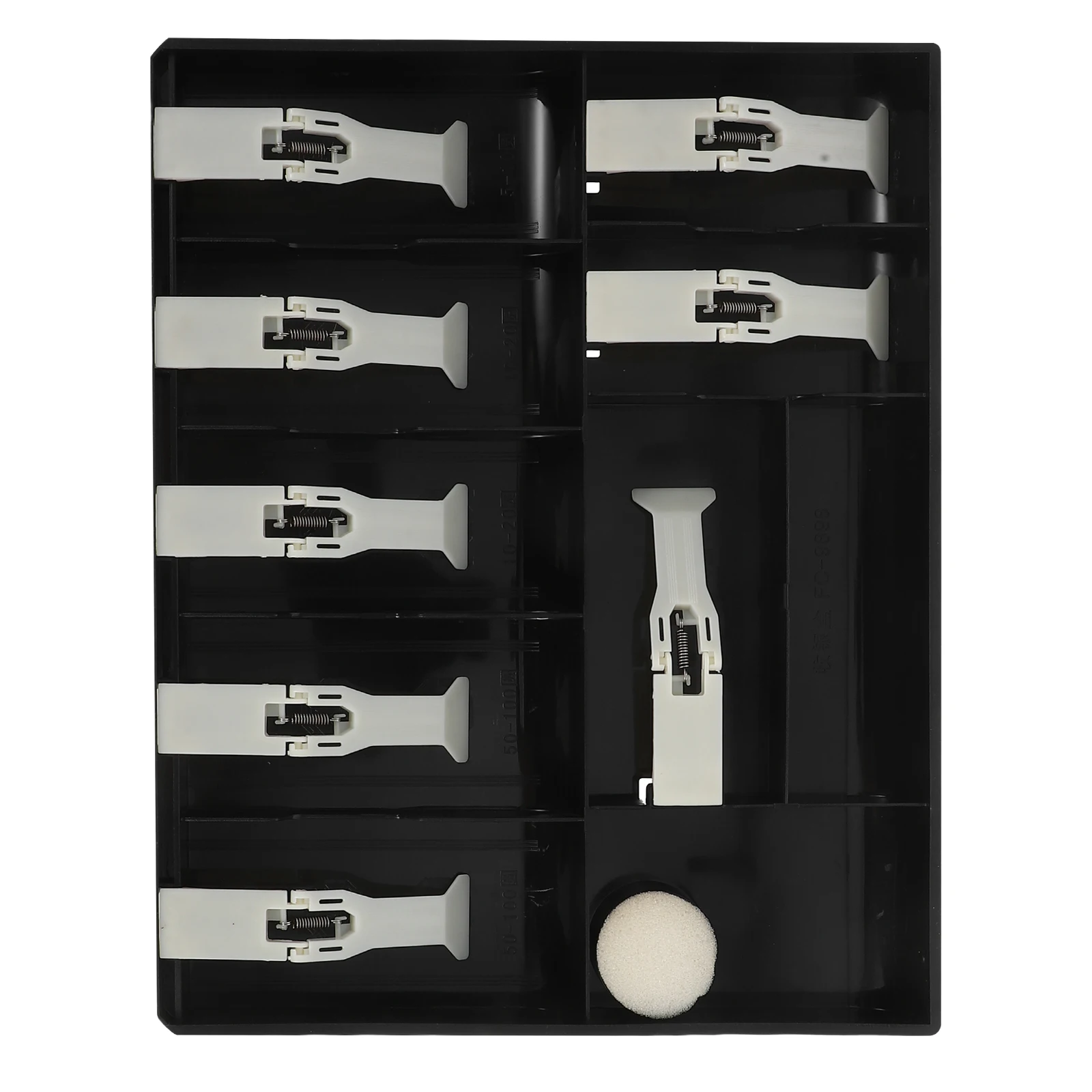 

Cash Register Tray with Clip Drawer Insert Holder Organizer 9 Compartments Money Storage for Store