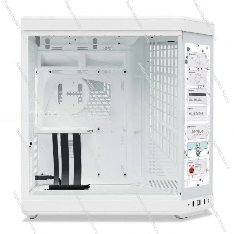 HYTE-Y70 Touch Dual Chamber ATX Mid Tower Modern Aesthetic Case with Integrated 4K LCD Touchscreen, New