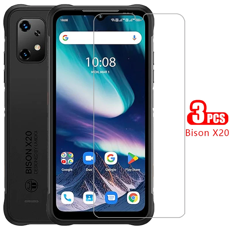 tempered glass for umidigi bison x20 phone case on bisonx20 x 20 20x back cover 360 umidig umidgi umdigi umi digi x20case