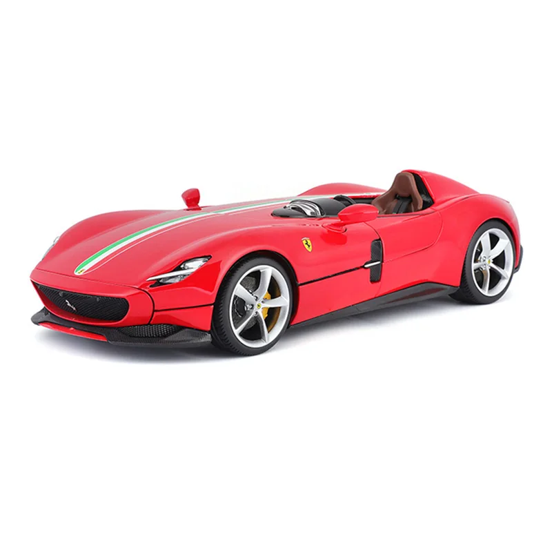 Bburago-Coche de juguete modelo coleccionable, vehículo estático fundido a presión, edición dura, FERRARI MONZA SP1, 1:18, novedad de 2020