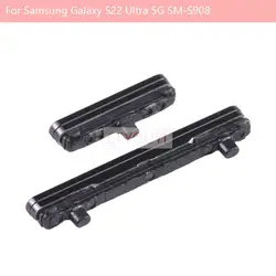 For Samsung Galaxy S22 Ultra 5G S908 Power Button + Volume Control Button(Black)