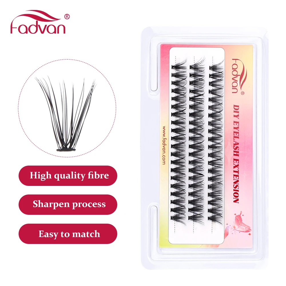 Fadvan Premade Fan Lashes 10/20/30/40D Bundles Cluster EyeLashes Extension Mink Thick Russian Volume Grafting Lash Bundle Cilias