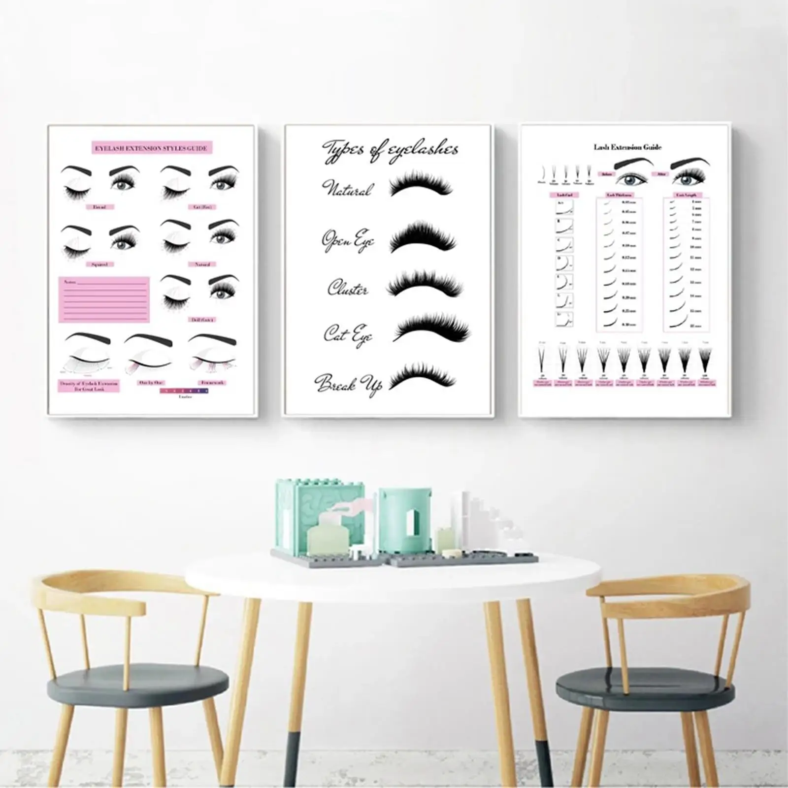 Eyelash Technician Forms Make up Lash Makeup Eyelash Style Salon Poster