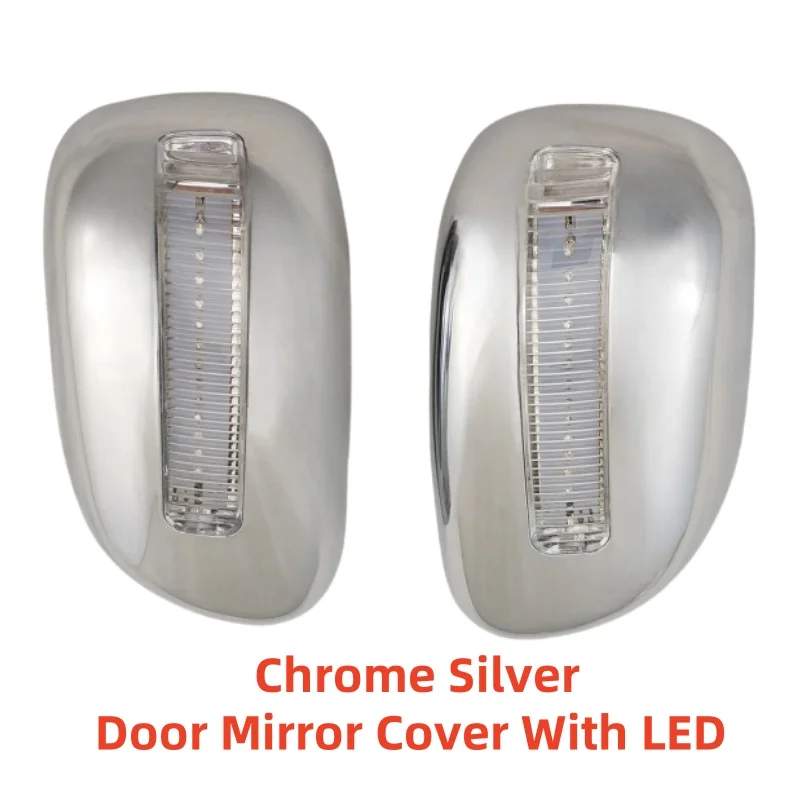 ترقية سيارة ABS كروم ملحقات الرؤية الخلفية مطلي تقليم 2001 2003 2004 2005 لتويوتا كورولا Altis غطاء مرآة الباب مع LED