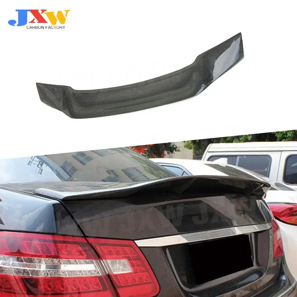 For W212 Carbon Fiber /FRP Rear Spoiler For Mercedez Benz E Class E200 E260 E300 E350 Sedan E63 2010-2016 Bumper Boot Trunk Wing