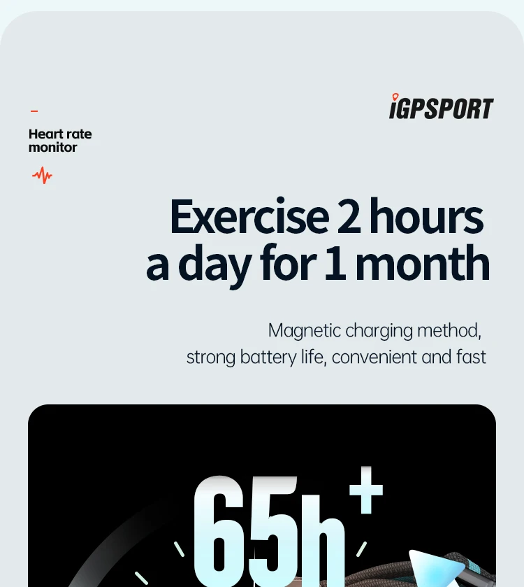 IGPSPORT Smart Sensor Kit, Cadence CAD70 Speed SPD70 Herzfrequenzmesser HR50 Brust, HR70 Arm für Fahrradcomputer/Radfahren/Laufen – Detail 5