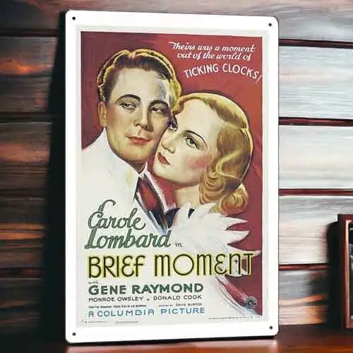 Brief Moment Metal Movie Poster Tin Sign Plaque Wall Decor Film 8