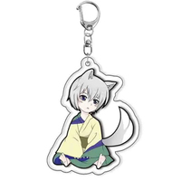 Anime Tomoe Momozono Nanami Acrylic Keychain Cartoon Q Version Cosplay Figures Backpack Hanging Pendant Key Ring Fans Gift