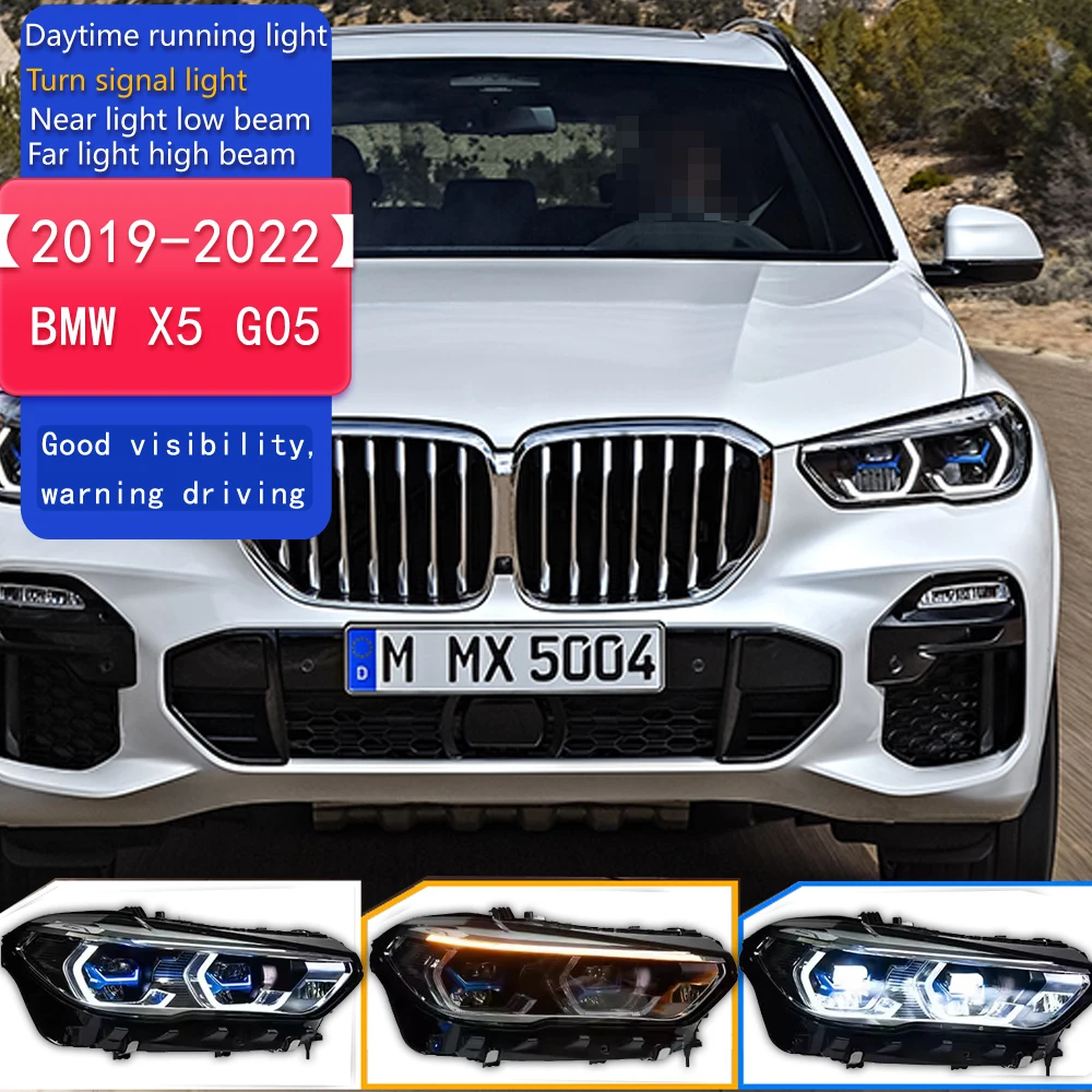 

Head Lamp For Upgrade Modified Headlight For BMW X5 G05 2019-2022 Dynamic Signal Head Lamp Auto Accessories