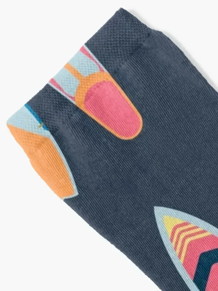 Colorful Surfboards Socks hip hop new in's Climbing gifts Luxury Woman Socks Men's