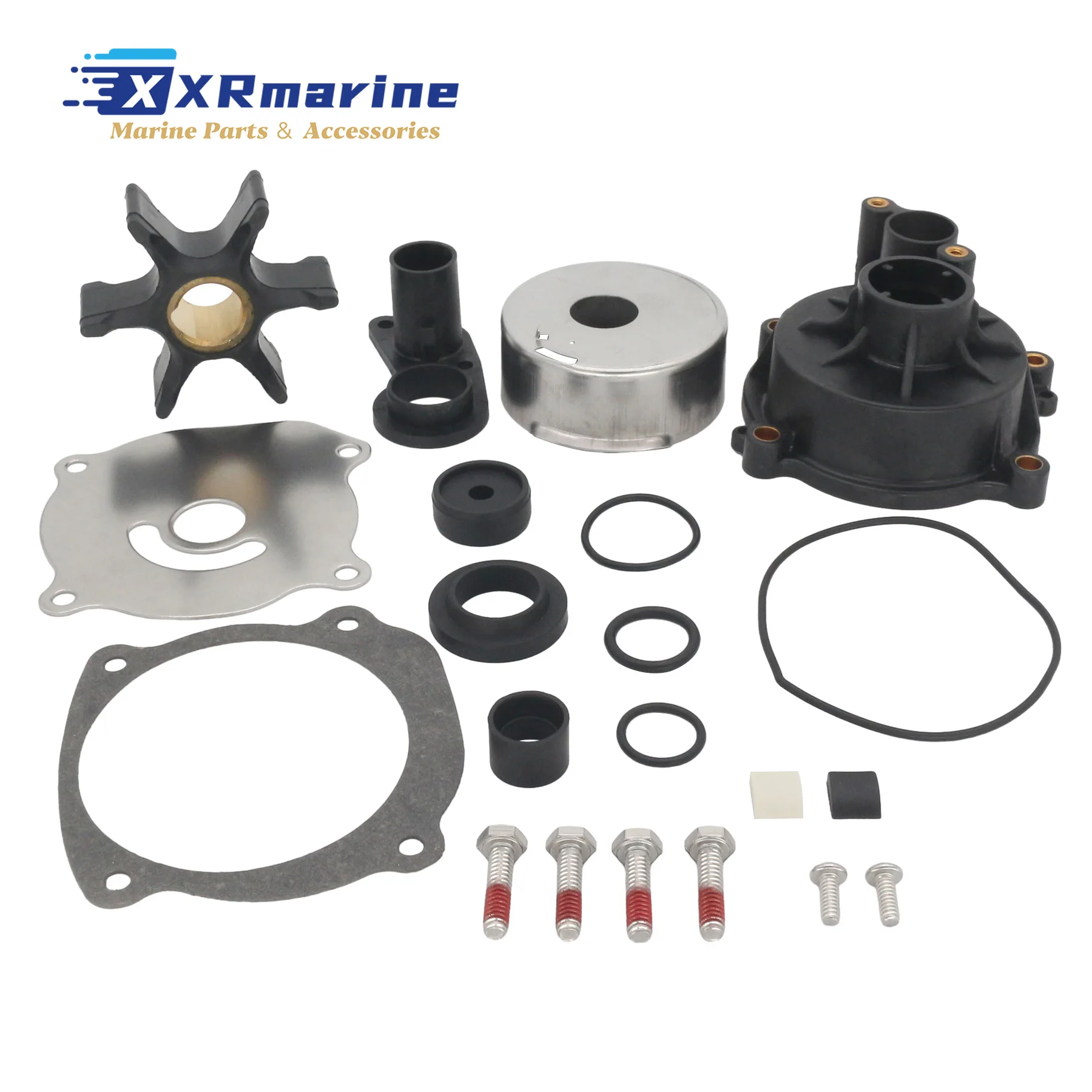 5001594 Water Pump Impeller Repair Kit with Housing for Evinrude Johnson OMC V4 V6 V8 85-300 HP Outboard Motors 434421 18-3392