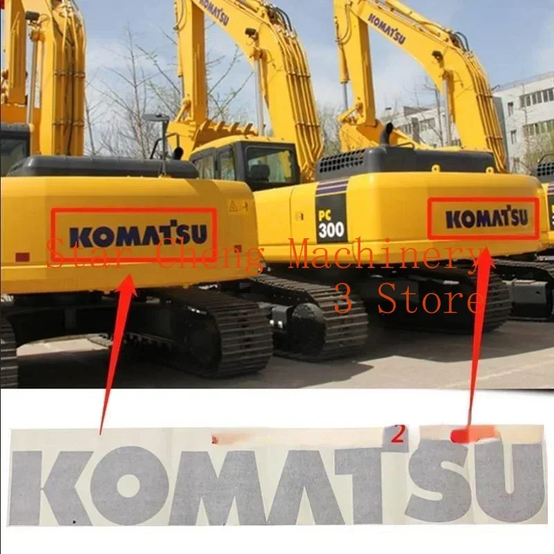 

Sticker Komatsu Counterweight Boom KOMATSUPC56/110/130/160/200/300/360-7 Higher Quality Excavator Interior Decor Accessories