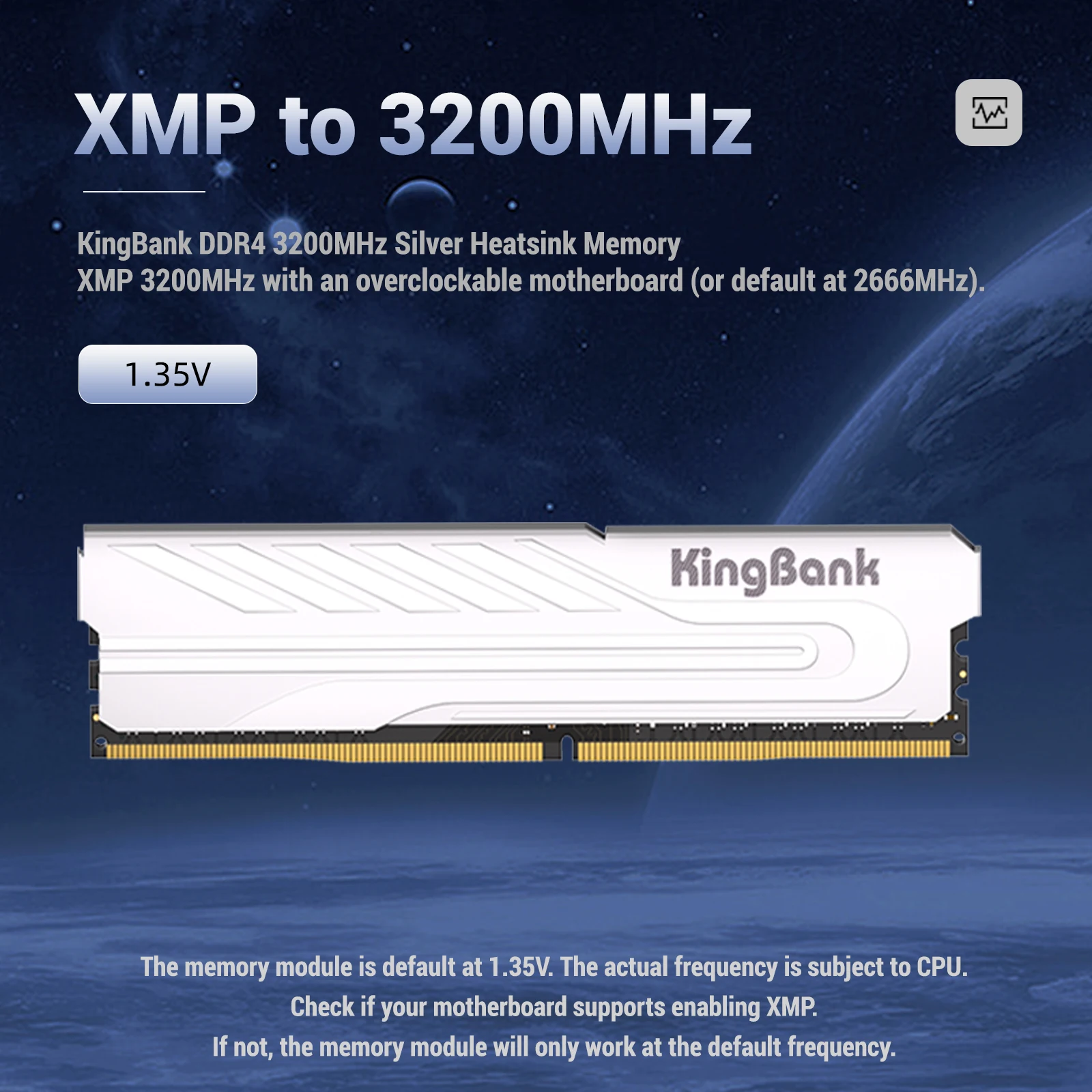 Imagem -03 - Kingbank Memoria Ram Ddr4 8gb 8gbx2 16gb 3200mhz Xmp Desktop Memoria Ddr4 Dual Channel Ram para Computador pc Silver Dissipador de Calor