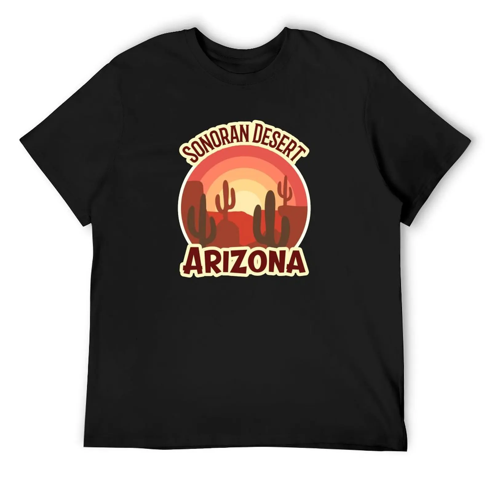

Sonoran Desert Arizona - Vintage Sunset and Cactus T-Shirt