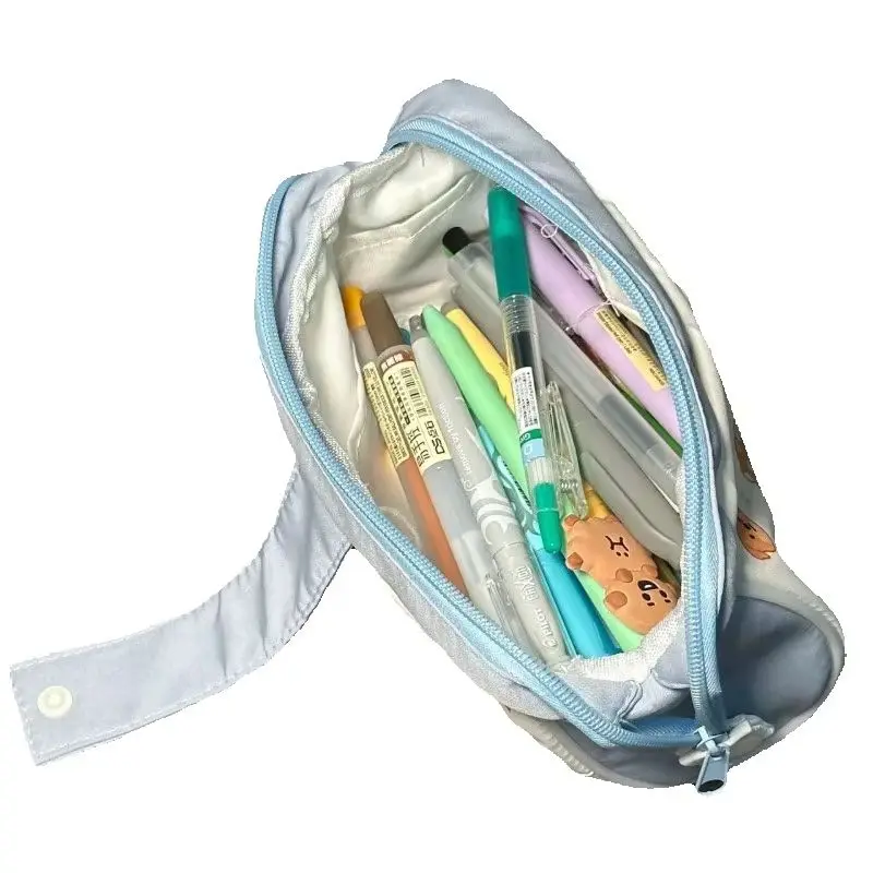 Japanese Puppy Pencil Case Large Capacity Stationery Storage Bag Pen Box For Junior High Senior High School Students