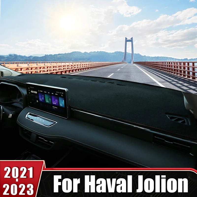 For Haval Jolion 2021 2022 2023 Car Dashboard Cover Avoid Light Mats Anti-UV Non-Slip Pad Instrument Panel Carpets Accessories