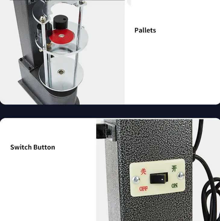 반자동 데스크탑 알루미늄 캡 크림퍼 도난 방지 캡핑 포장 기계 맥주 소다 병 와인 병 캔 밀봉용
