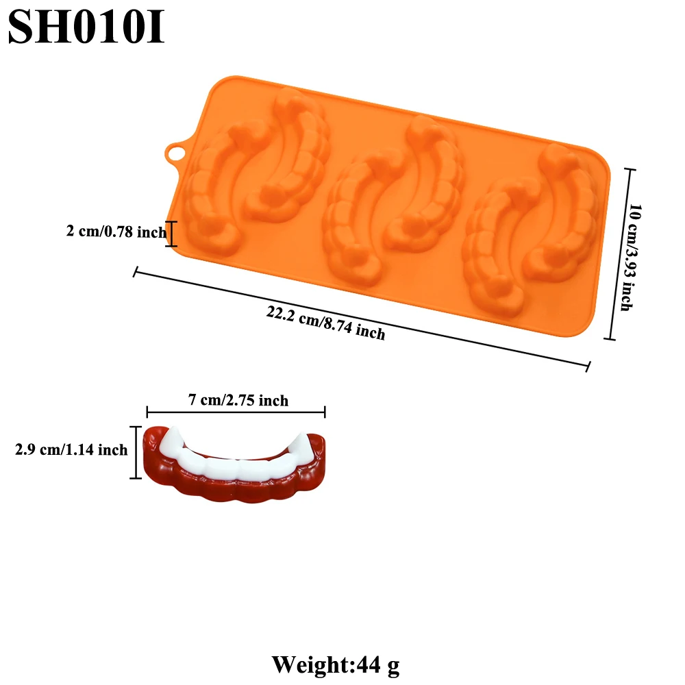Halloween Silicone Candy Mold Pumpkin Ghost Skull Design Food Grade Silicone Chocolate Mould Ice Cube Tray Fondant Craft Tools view 6