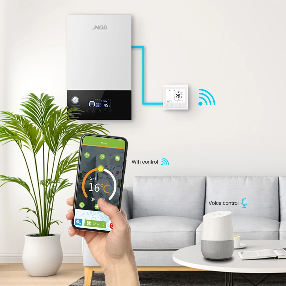 Electric Combi Boiler for Home Central Heating and Hot Water Wall Hung Electric Heating Boiler Heater Machine