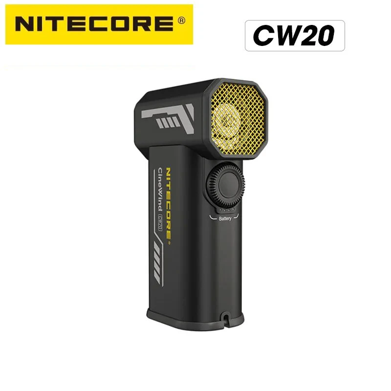NITECORE CW20 다목적 포켓 사진 촬영용 팬 전기 휴대용 팬 스텝리스 윈드 블로워 캐논 소니 쇼트 비디오 캠핑용