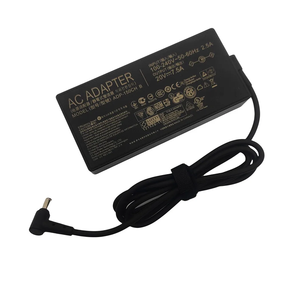 Imagem -03 - Adaptador de Alimentação do Carregador Portátil para Asus Jogos Tuf Fx705dt Fx505d Fx505du Fx505dt Fx505dt A18150p1a Adp-150ch b 150w 20v 7.5a 6.0x 3.7 mm