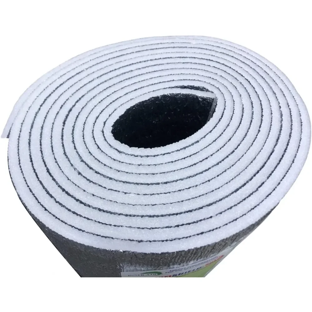 -10mm 48" x 50ft Reflective Insulation roll, Foam Core Radiant Barrier, Thermal Insulation Shield -