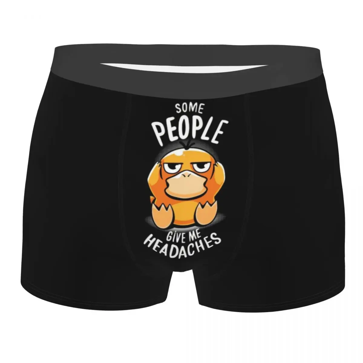 

Custom P-Psyducks Give Me Headaches Boxer Shorts For Men 3D Print Underwear Panties Briefs Stretch Underpants