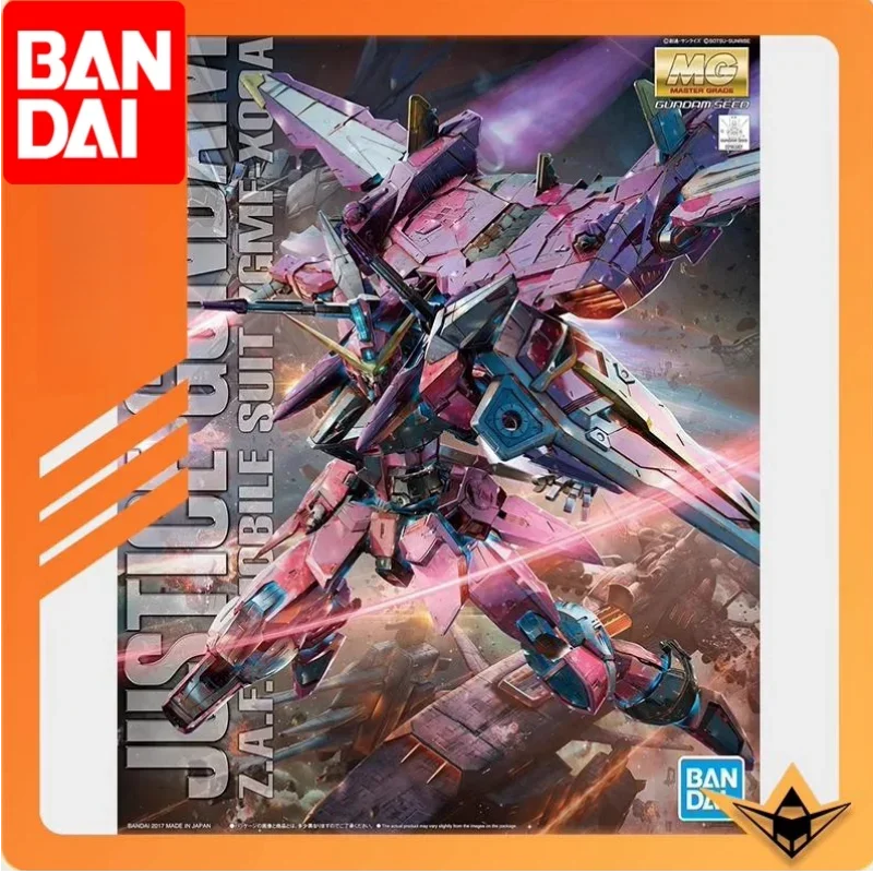 

In Stock Bandai Genuine Figure Gundam Model Kit Mg 1/100 Zgmf-X09a Justice Gundam Collection Gunpla Action Figure Toys Gifts