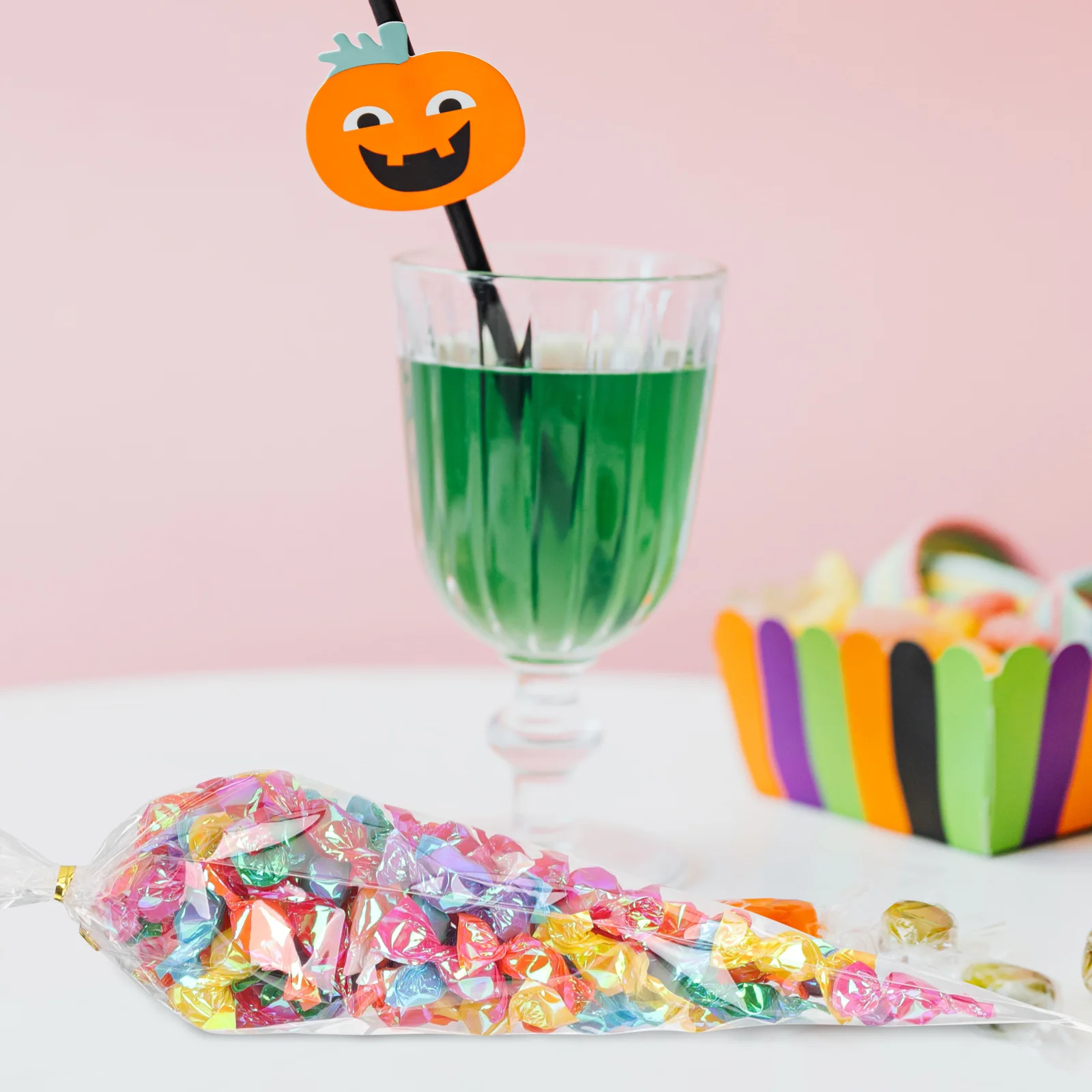 

1Set Transparent Cone Popcorn Bags Clear Treat Bags Multi-Use Candy Packaging for Party Celebration Cone Shaped Pouches