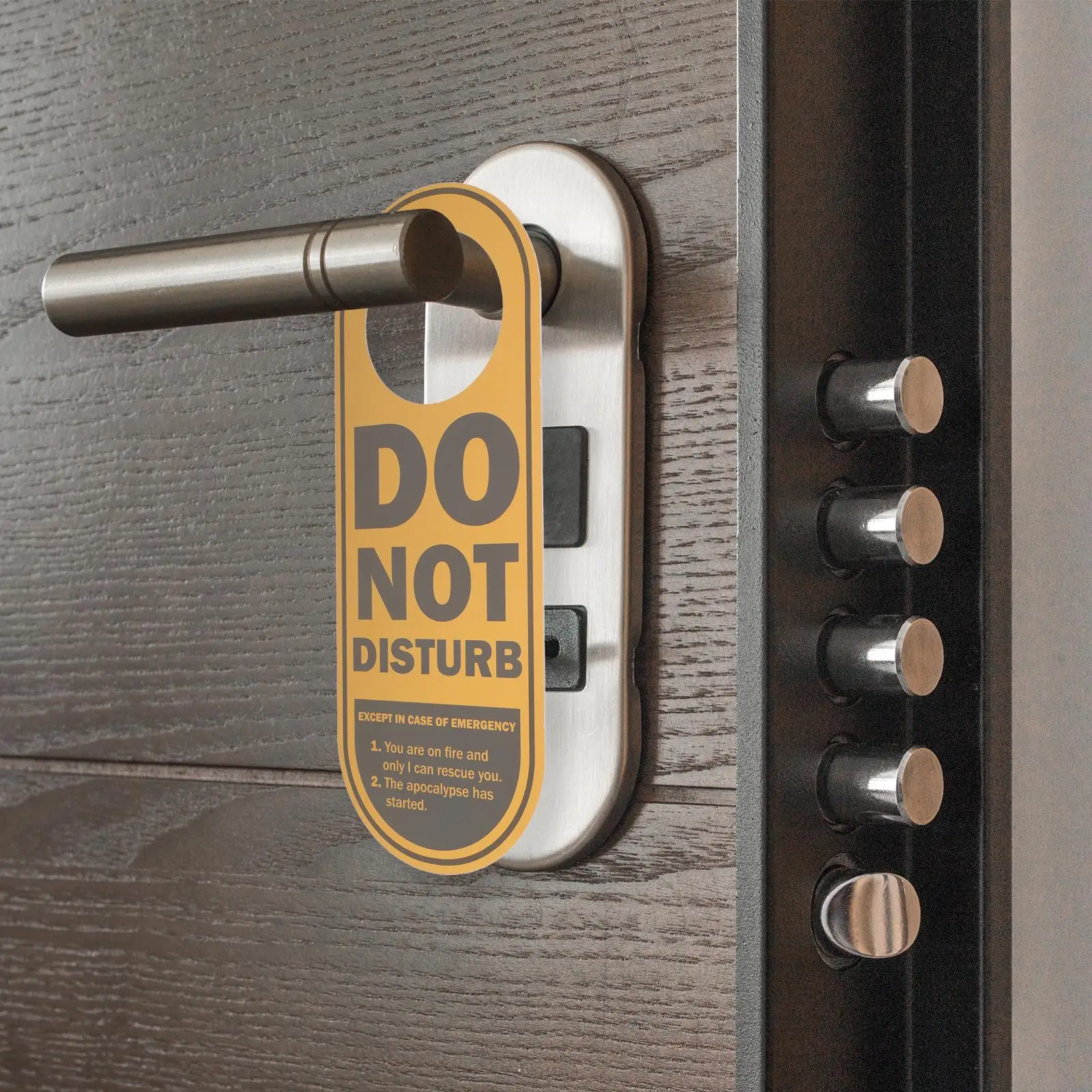 Do Not Disturb Door Hanger Sign 1pcs Hanging Rack Board Handle Hotel Doorknob Tags Double Sided Door Sign Set Kit