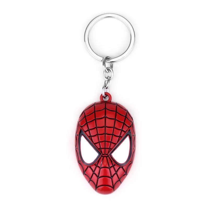 

Avengers Keychain Pendant Anime Figure Spider Man Mask Bag Keychain Pendant Decoration Car Accessories Man Woman Creative Gift