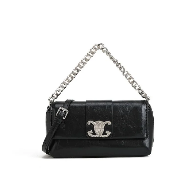 

High-End Women's Leather Crossbody-Bag With Classic Paris Style And Casual Simple Vintage Look​