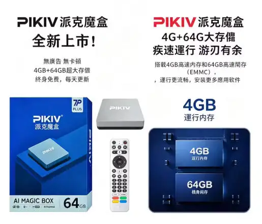 Genuine】Newest PIKIV 7P Plus High Quality TV Box Android12 Japan