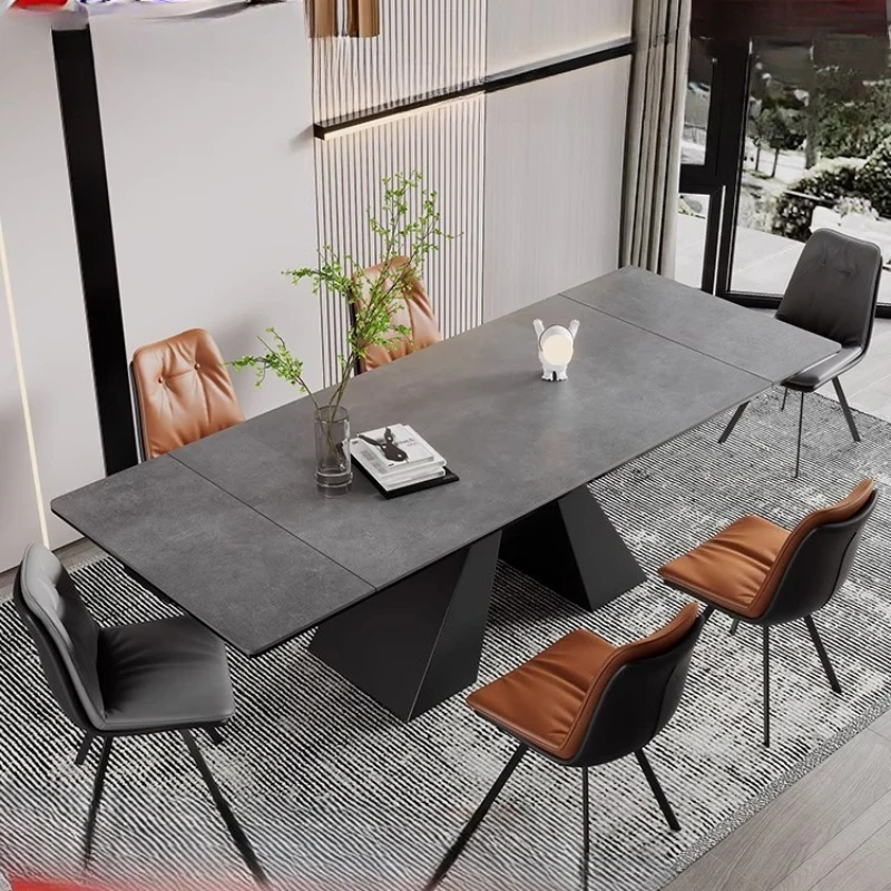 Kitchen Tables Luxury Warm Keep Tall Nordic Style Dining Tables Rectangle Modern Tavolo Rotondo Pranzo Dining Room Furniture