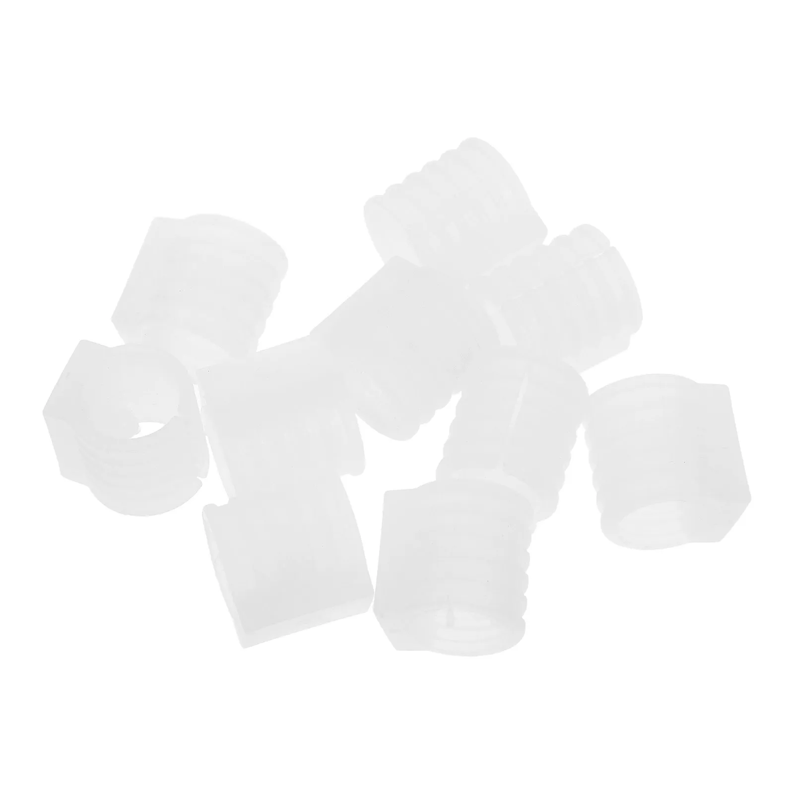 10Pcs U Shaped Chair Glides Plastic Tubing Caps for Sled Base Chairs Furniture Feet Protectors Chair Leg Tips Noise