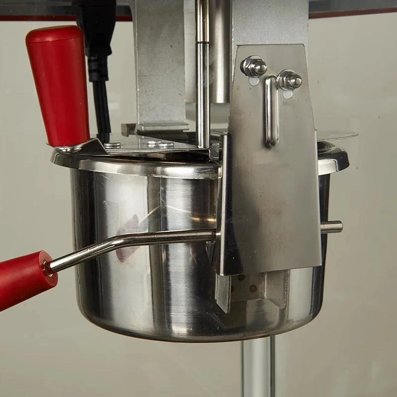 ماكينة صنع الفشار الأوتوماتيكية بالكامل 680 وات 8 أونصة ماكينة صنع الفشار على طراز كونترتوب عتيقة 680 وات