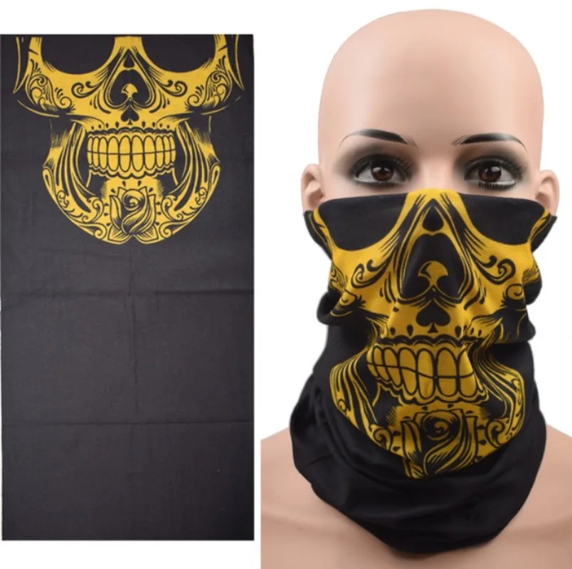 Multifunctionele unisex winddichte schedelbandana voor motorrijden, skiën en feesten.