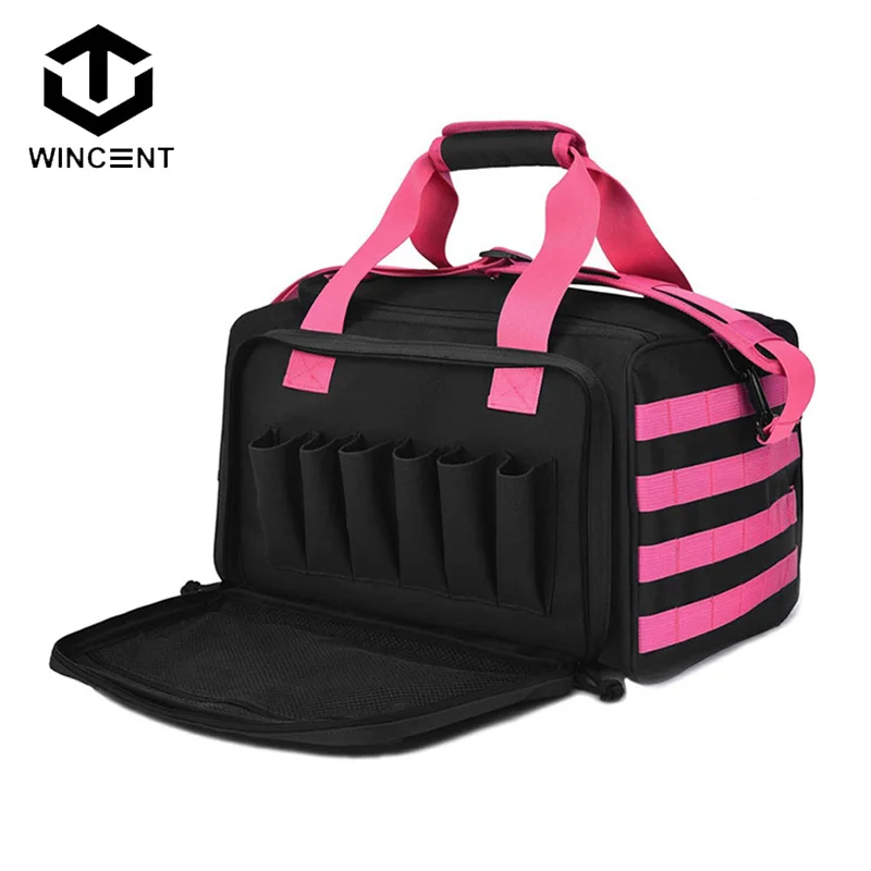 Hunting Training Pack Molle System Hunting Accessories Tactical Training Gun Shooting Range Pack Pistol Pink 600D Nylon