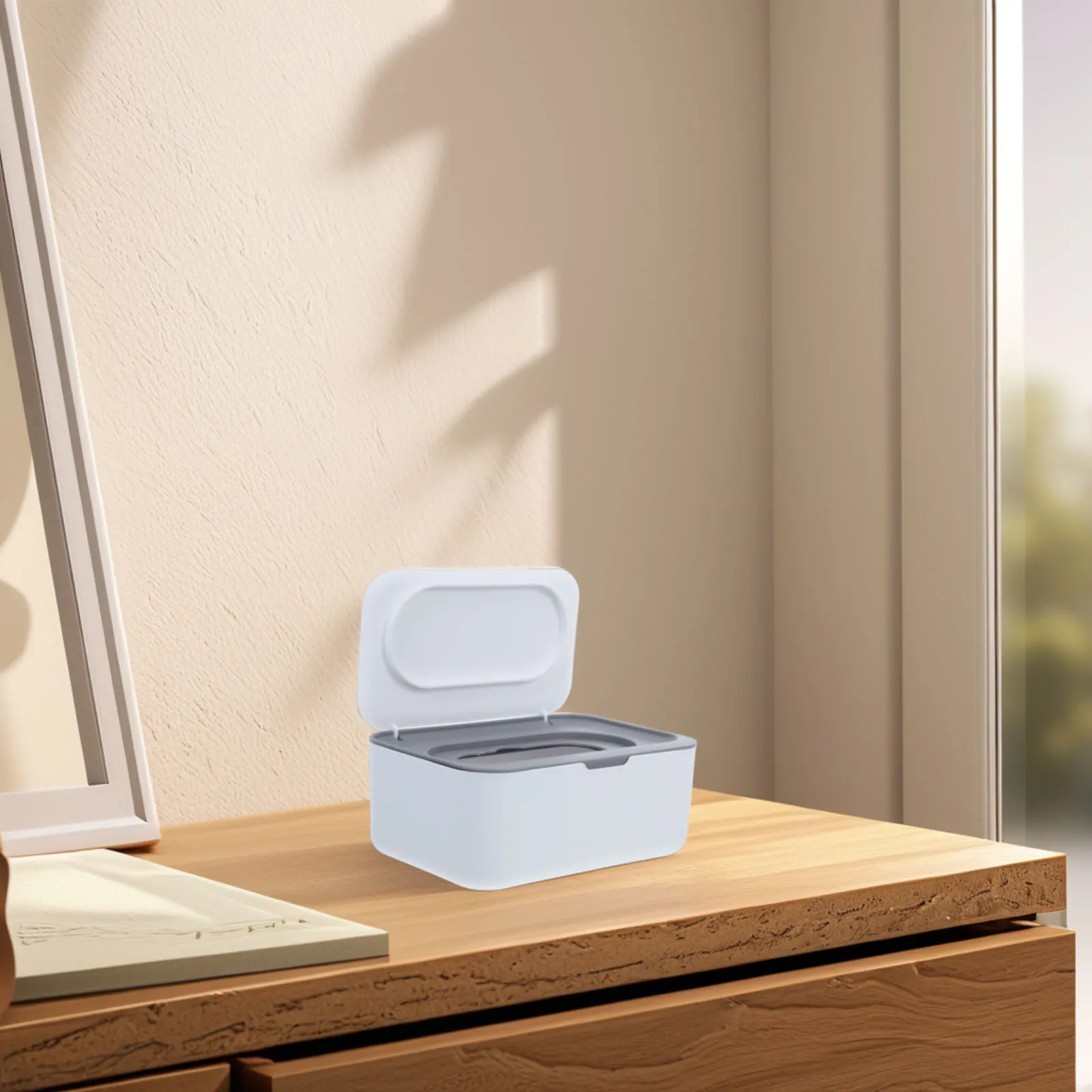 

Wet Wipes Dispenser Box White Refillable Tissue Holder For Home Office Car Bathroom Desktop Use Portable Waterproof Napkin